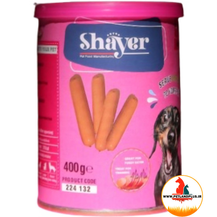 کنسرو سگ شایر پته مرغ و بیف 400 گرم